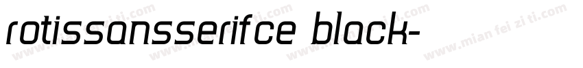 RotisSansSerifce black字体转换
